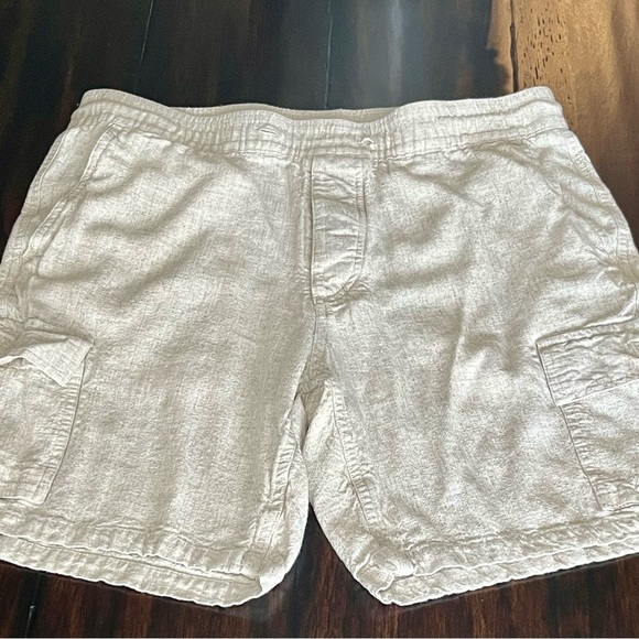Kenneth Cole Pants - Kenneth Cole Women Cream Cargo Shorts Lightweight Cotton